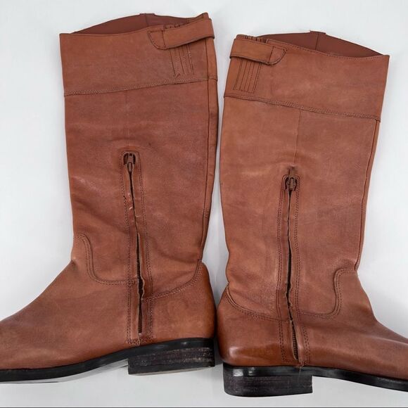 Ralph Lauren Brown Leather hall Riding Boot size 7.5 b Jenessa - Picture 6 of 15